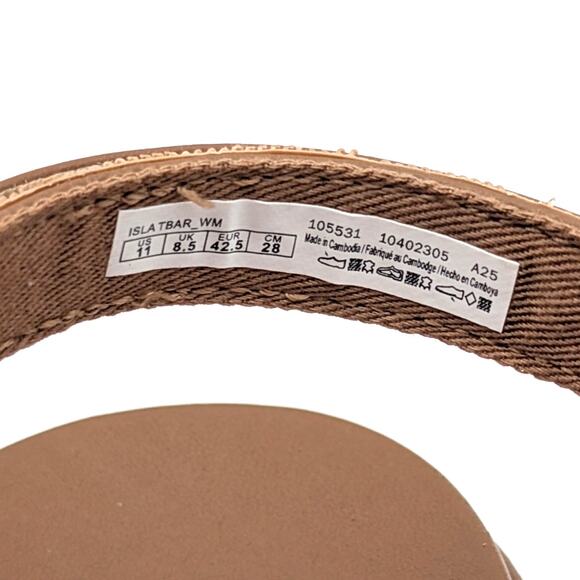 Sperry Isla T-Bar Slingback Sandal Open Round Toe Women's Red Size US11 EU42.5 - Picture 7 of 12